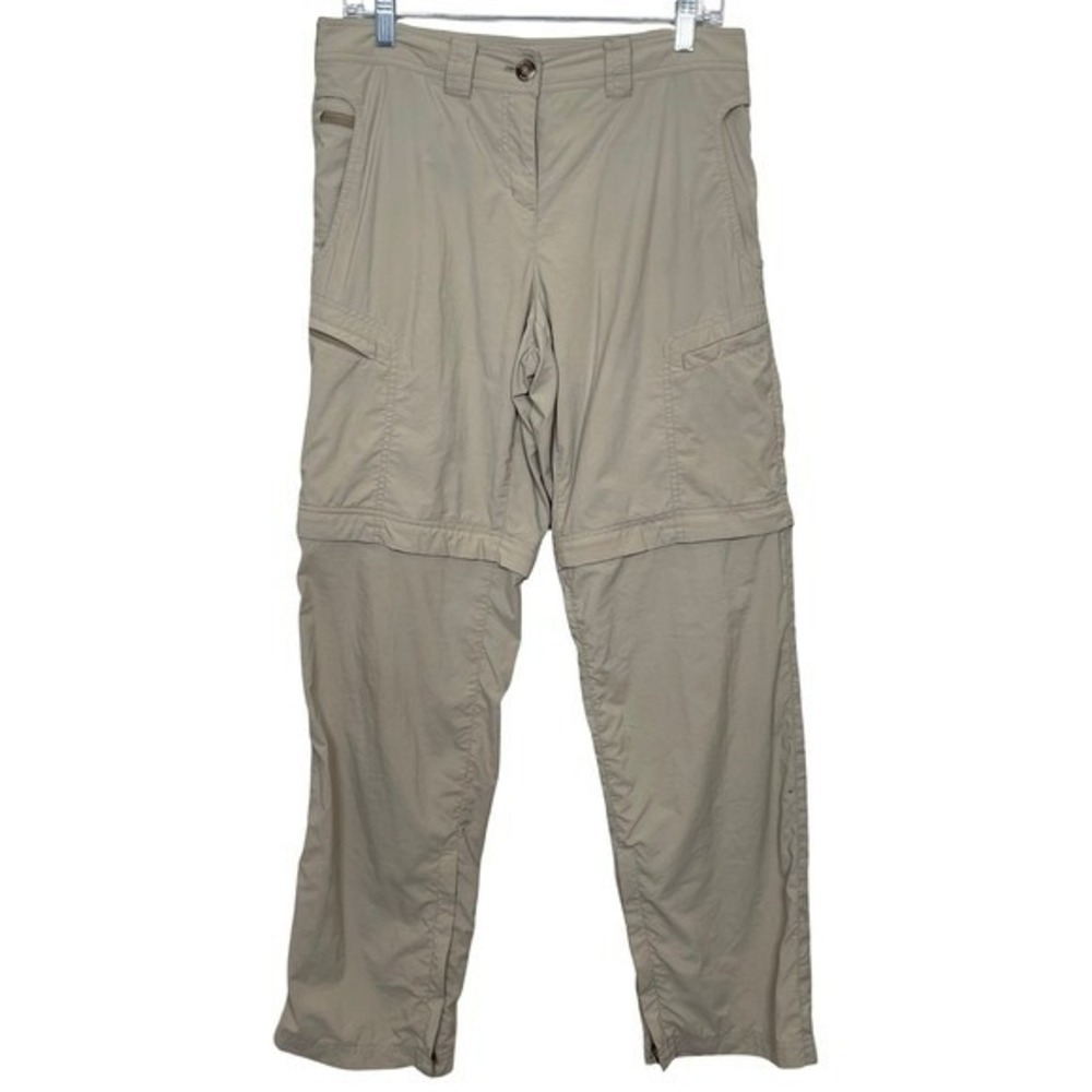 ExOfficio BugsAway Convertible Pants Women 6 Tan Insect Shield Cargo Hiking